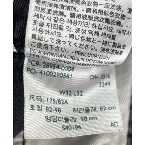 LEVI's Two Horse Brand Cargo Pants Men's 32 x 32 Black Side Pockets Tapered Leg - Picture 9 of 15